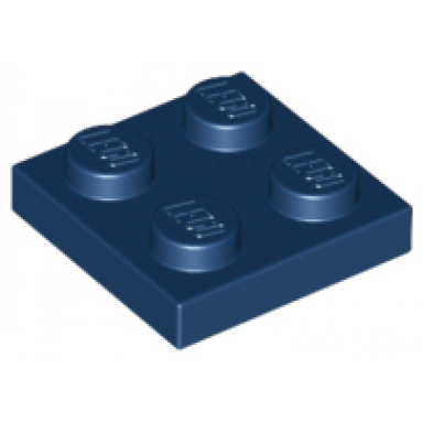 dark blue plate 2 x 2