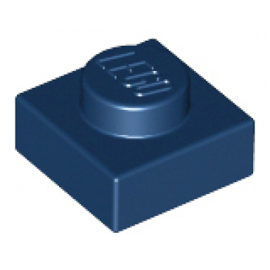 dark blue plate 1 x 1
