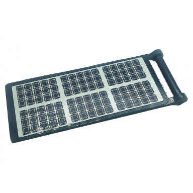 dark blue flag 7 x 3 with bar handle with solar panels pattern sticker - set 60227