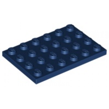 dark blue plate 4 x 6