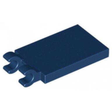 dark blue tile modified 2 x 3 with 2 open o clips