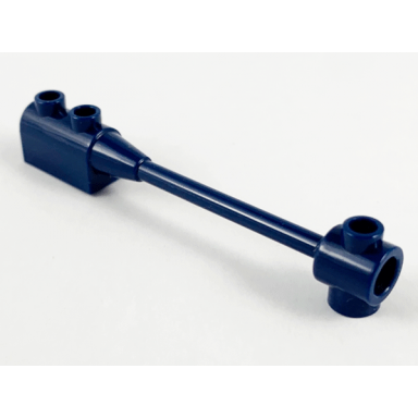 dark blue bar 1 x 8 with brick 1 x 2 curved top end axle holder inside small end