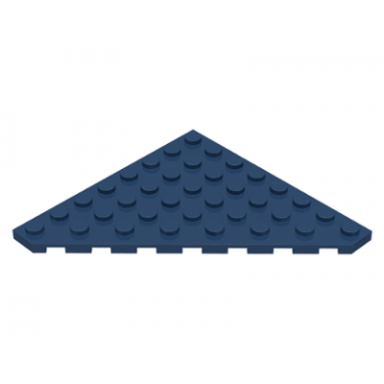dark blue wedge plate 8 x 8 cut corner