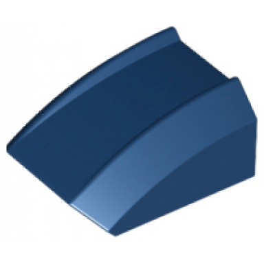 dark blue slope curved 2 x 2 lip