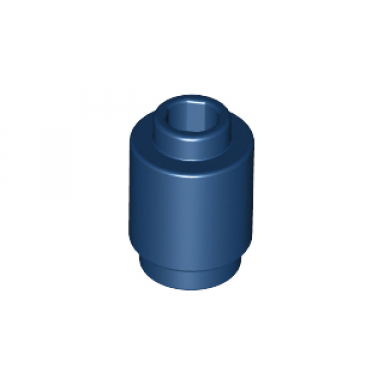 dark blue brick round 1 x 1
