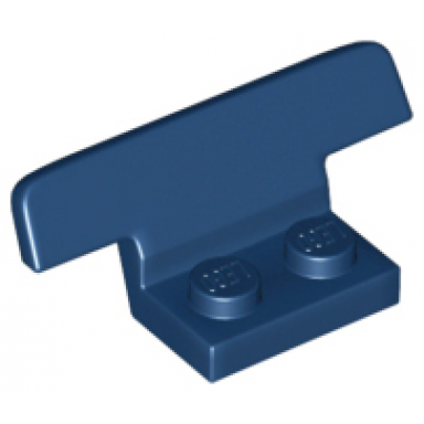 dark blue vehicle spoiler 1 x 4 on 1 x 2 base