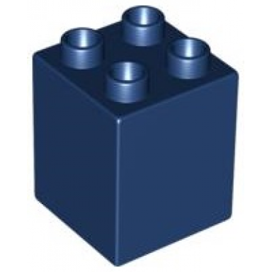 dark blue duplo brick 2 x 2 x 2