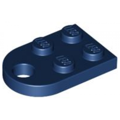 dark blue plate modified 2 x 3 with hole