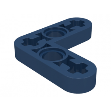 dark blue technic liftarm modified bent thin l-shape 3 x 3