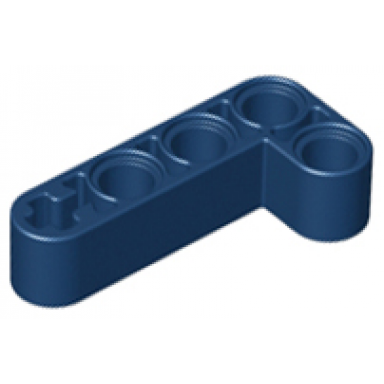dark blue technic liftarm modified bent thick l-shape 2 x 4