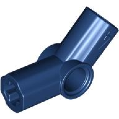 dark blue technic axle and pin connector angled 4 - 135 degrees