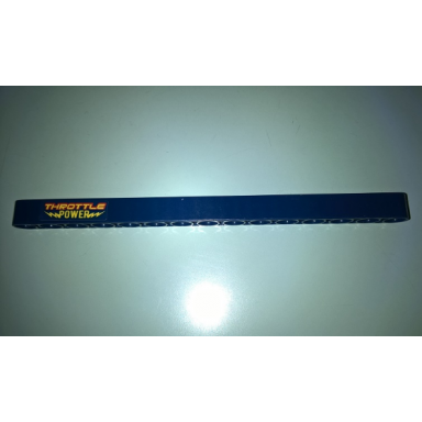 dark blue technic liftarm thick 1 x 15 with throttle power pattern model right side sticker - set 41999
