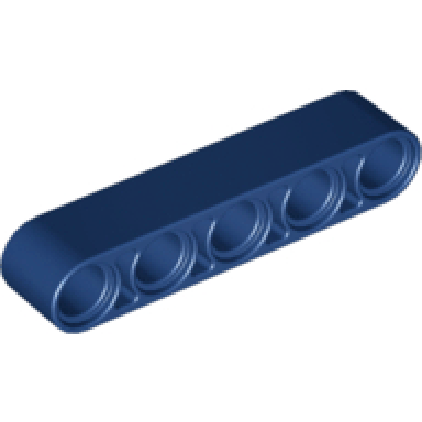 dark blue technic liftarm thick 1 x 5
