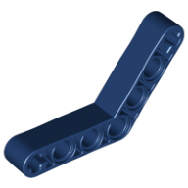 dark blue technic liftarm modified bent thick 1 x 7 4 - 4