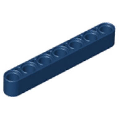 dark blue technic liftarm thick 1 x 7