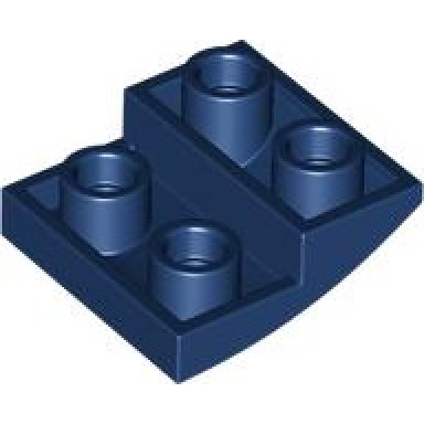 dark blue slope curved 2 x 2 x 2 3 inverted