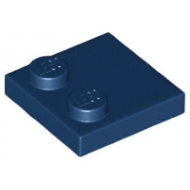 dark blue tile modified 2 x 2 with studs on edge