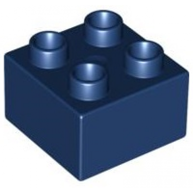 dark blue duplo brick 2 x 2