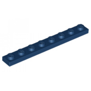 dark blue plate 1 x 8