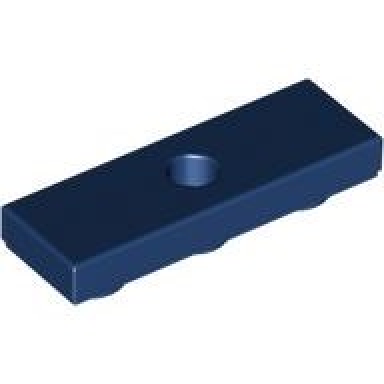 dark blue tile modified 1 x 3 inverted with hole