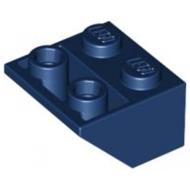 dark blue slope inverted 45 2 x 2 with flat bottom pin