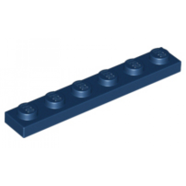 dark blue plate 1 x 6