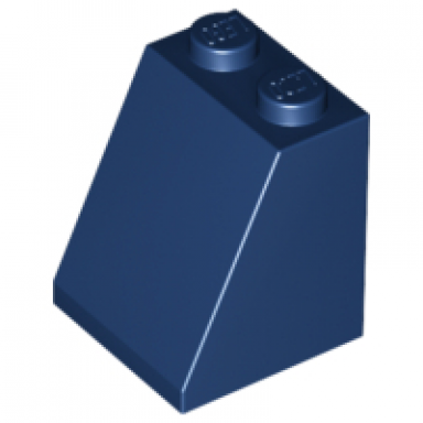 dark blue slope 65 2 x 2 x 2 with bottom tube