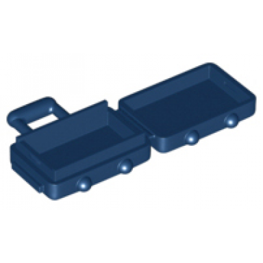 dark blue minifigure utensil suitcase with long handle