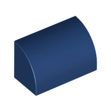 dark blue slope curved 1 x 2