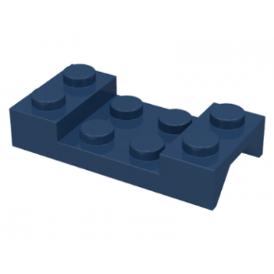 dark blue vehicle mudguard 2 x 4 with arch studded