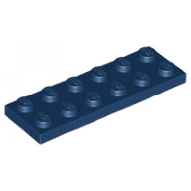 dark blue plate 2 x 6