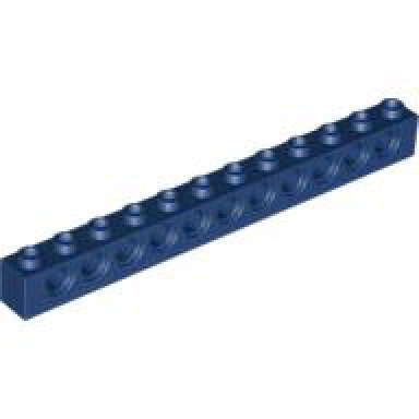 dark blue technic brick 1 x 12 with holes