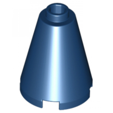 dark blue cone 2 x 2 x 2 - open stud