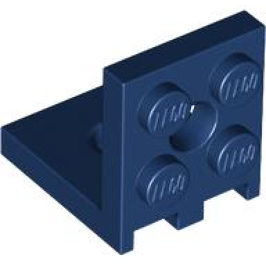 dark blue bracket 2 x 2 - 2 x 2 with 2 holes