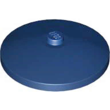 dark blue dish 4 x 4 inverted radar with solid stud