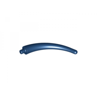 dark blue dinosaur tail end section horn