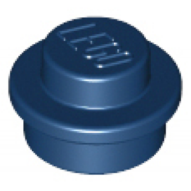 dark blue plate round 1 x 1