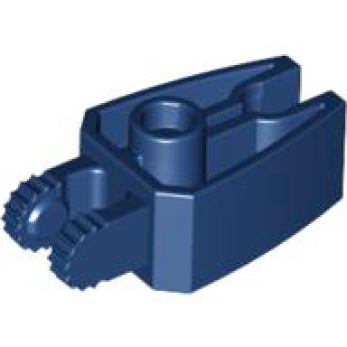 dark blue hinge 1 x 3 locking with 2 fingers and claw end
