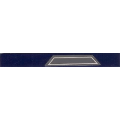 dark blue tile 1 x 8 with dark bluish gray trapezoid with light bluish gray outline pattern model left side sticker - set 7661