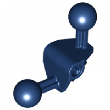 dark blue bionicle ball joint 4 x 4 x 2 90 degrees with 2 ball joint and axle hole
