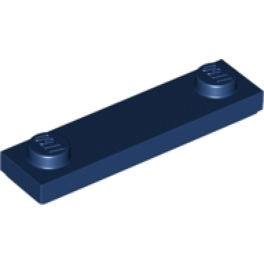 dark blue plate modified 1 x 4 with 2 studs with groove