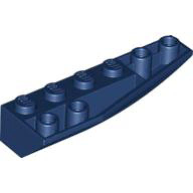 dark blue wedge 6 x 2 inverted right