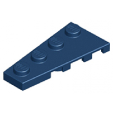 dark blue wedge plate 4 x 2 left