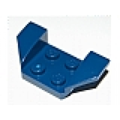 dark blue vehicle mudguard 2 x 4 with flared wings