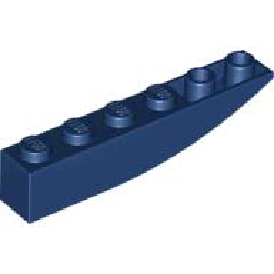 dark blue slope curved 6 x 1 inverted