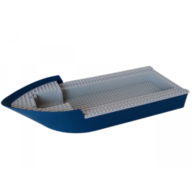 dark blue boat hull giant bow 50 x 20 x 7 with light bluish gray top 4245 4264