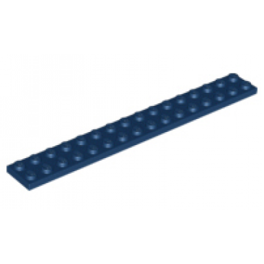 dark blue plate 2 x 16