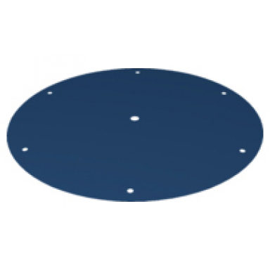 dark blue cloth parachute canopy round with 7 holes