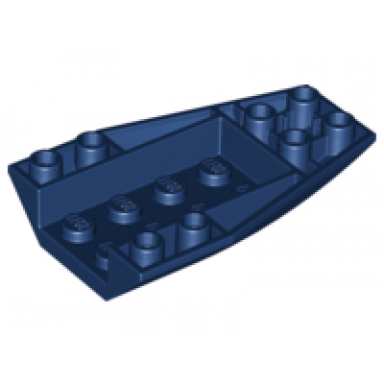 dark blue wedge 6 x 4 triple inverted curved