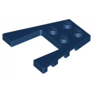 dark blue wedge plate 4 x 4